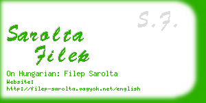 sarolta filep business card